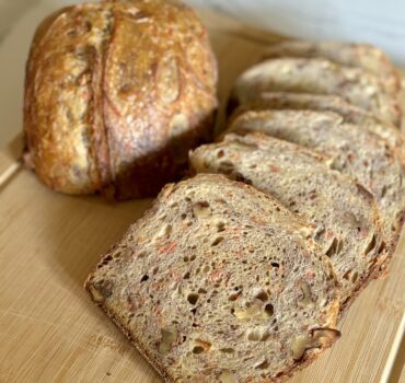 Honey Carrot Walnut Sourdough